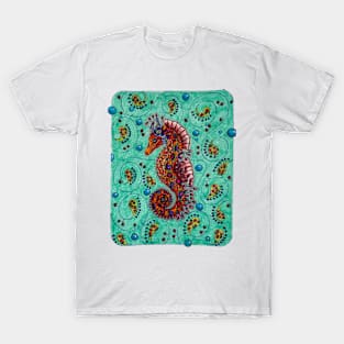 Paisley seahorse T-Shirt